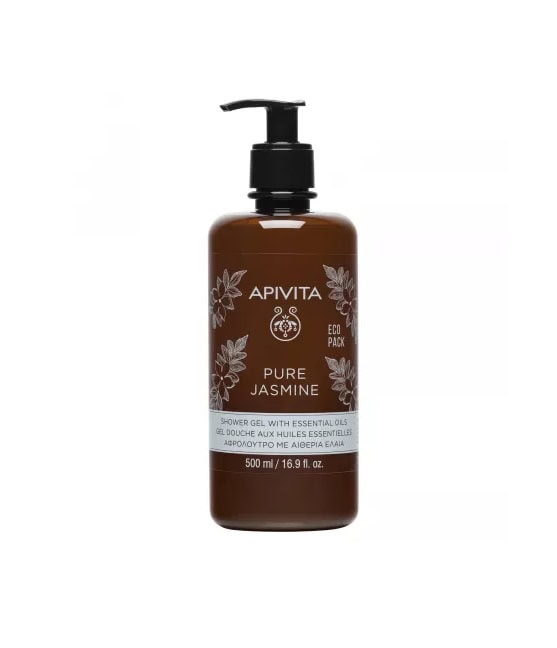 Gel de Dus cu Uleiuri Esentiale Pure Jasmin, 500 ml, Apivita
