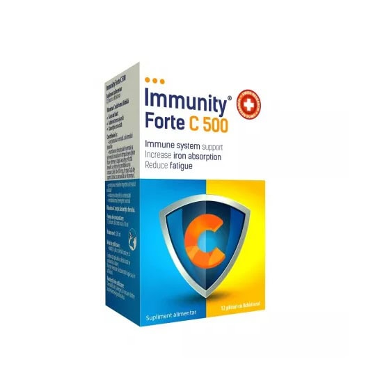 Immunity Forte C500, 12 Plicuri cu Lichid Oral, MBA Pharma