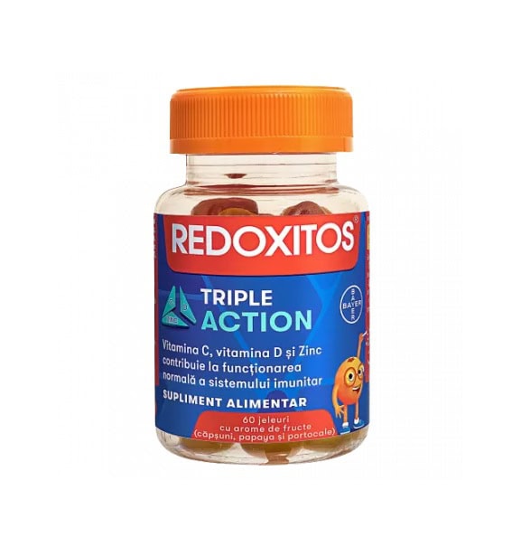jeleuri-cu-vitamina-c-redoxitos-triple-action-60-jeleuri-bayer-O35498-farmacia-morpheus Jeleuri cu Vitamina C Redoxitos Triple Action, 60 Jeleuri, Bayer