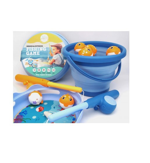 Joc de Pescuit 2in1 cu Galeata, Compact Toys
