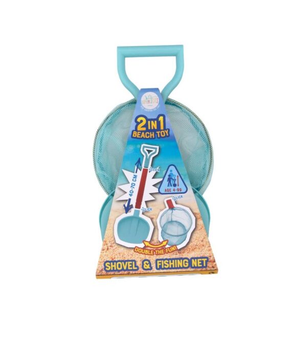 Jucarie Plaja 2 in 1, Lopata si Plasa, Compact Toys