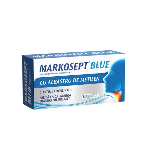 Markosept Blue, 30 Comprimate, Fiterman Pharma