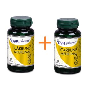 Pachet Carbune Medicinal, 60 + 60 Capsule, DVR Pharm
