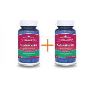 Pachet Colesterix, 30 + 30 Capsule, Herbagetica
