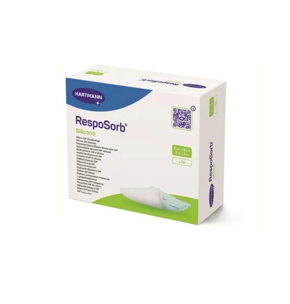 Pansament RespoSorb Silicone, 8 x 8 cm, 10 Bucati, Hartmann