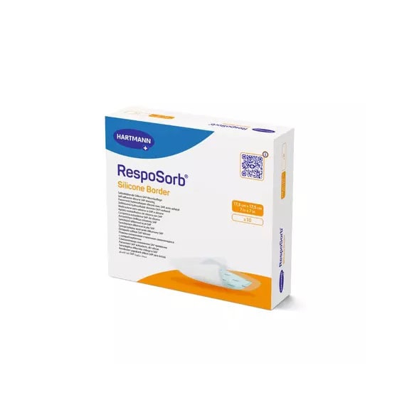 Pansament RespoSorb Silicone Border, 17,5 X 17,5 cm, 10 Bucati, Hartmann
