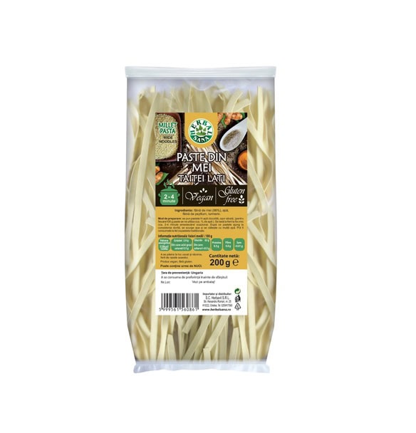 Paste din Mei, Taitei Lati, 200 g, Herbal Sana