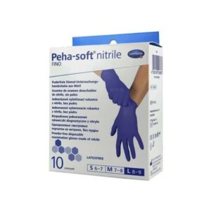 peha-soft-fino-manusi-de-examinare-albastre-din-nitril-marimea-l-10-bucati-hartmann-O35407-farmacia-morpheus Peha Soft Fino, Manusi de Examinare Albastre din Nitril, Marimea L, 10 Bucati, Hartmann