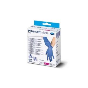 Peha Soft Fino, Manusi de Examinare Albastre din Nitril, Marimea M, 10 Bucati, Hartmann