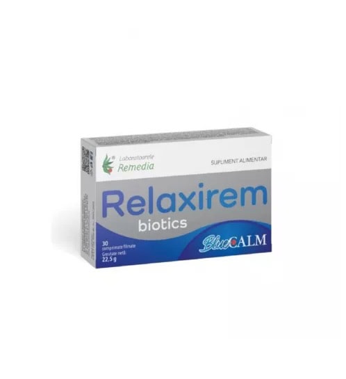 Relaxirem Biotics Bluecalm, 30 Comprimate Filmate, Remedia