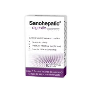 Sanohepatic Digestie, 60 Comprimate, Zdrovit