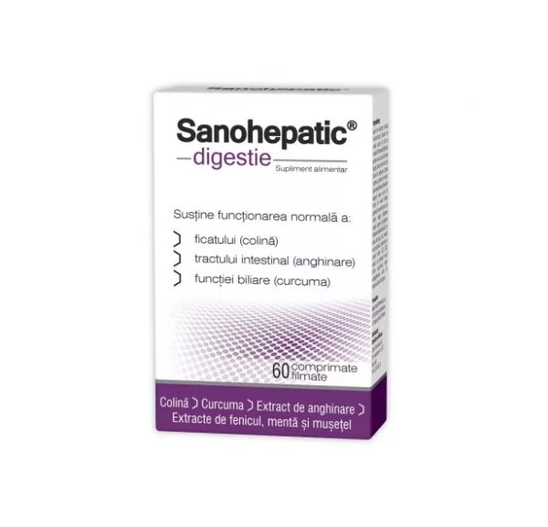 Sanohepatic Digestie, 60 Comprimate, Zdrovit
