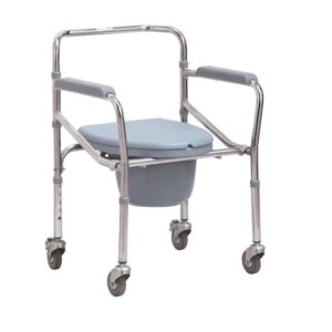 Scaun Toaleta cu Roti, Inaltime Reglabila, 100kg  KY696, Med-Tehnica