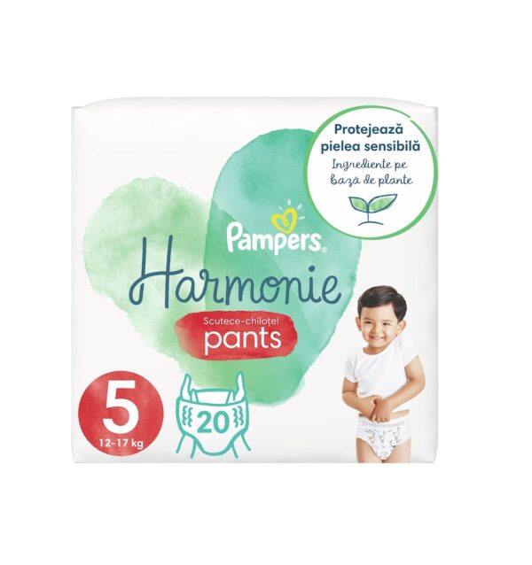 Scutece-Chilotel Harmonie Pants, Marimea 5, 12-17 kg, 20 Buc, Pampers