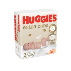 Scutece de Schimb Extra Care, Nr. 2, 3-6 kg, 24 Bucati, Huggies
