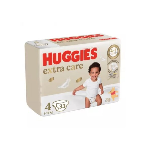 Scutece de Schimb Extra Care, Nr 4. 8-16 kg, 33 Bucati, Huggies