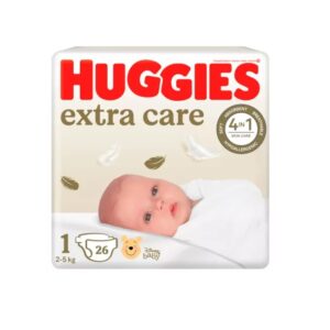 Scutece Extra Care, Nr. 1, 2-5 kg, 26 Bucati, Huggies