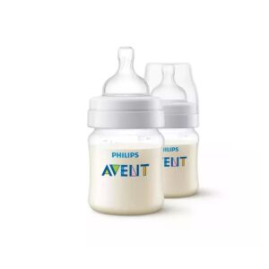 Set 2 Biberoane Anti-Colici, +0 Luni, 125 ml, 2 Bucati, SCY100/02, Philips Avent