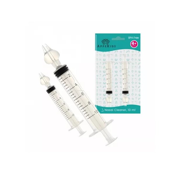 Set 2 Seringi pentru Lavaj Nazal, 4 Luni+,10 ml, Appekids