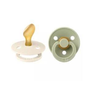 set-2-suzete-cu-tetina-anatomica-colour-latex-6-luni-ivory-sage-bibs-O34892-farmacia-morpheus Set 2 Suzete cu Tetina Anatomica Colour Latex, +6 Luni, Ivory/Sage, BIBS