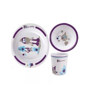 Set pentru Masa Little Monster Melamina, +6 Luni, Thermobaby