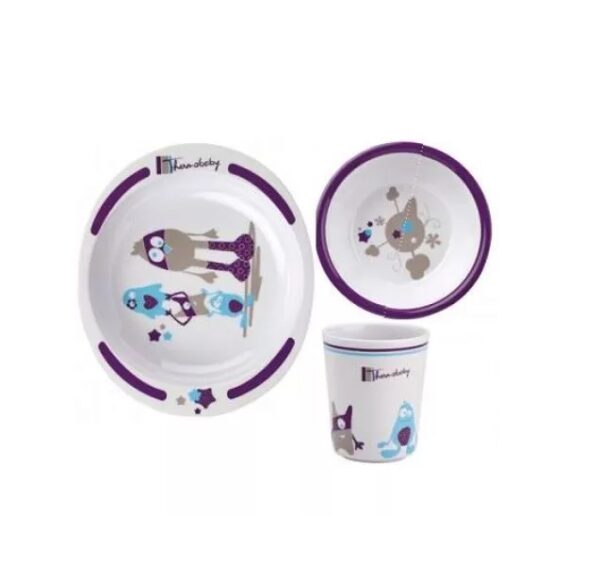 set-pentru-masa-little-monster-6-luni-thermobaby-o35566-farmacia-morpheus Set pentru Masa Little Monster Melamina, +6 Luni, Thermobaby
