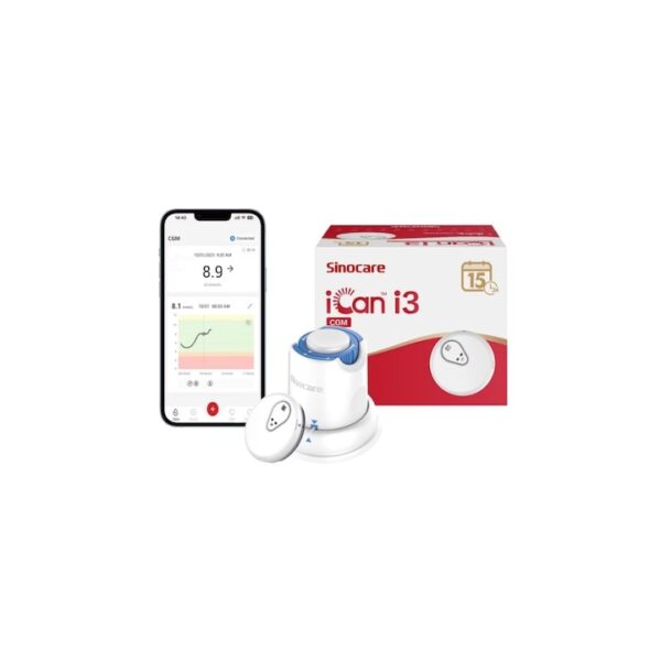 sistem-de-monitorizare-continua-a-glucozei-ican-3-conectivitate-bluetooth-autonomie-15-zile-alb-32x5-7mm-sinocare-O40669-farmacia-morpheus Sistem de Monitorizare Continua a Glucozei iCan 3, Conectivitate Bluetooth, Autonomie 15 zile, Alb, 32x5.7mm, Sinocare