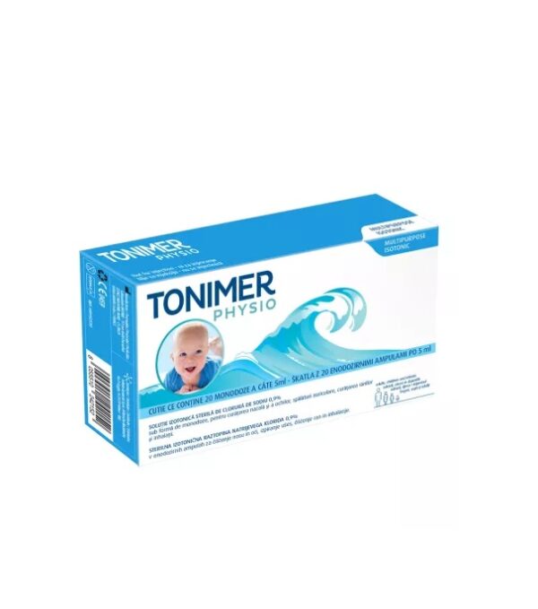 Solutie Izotonica Sterila 0.9%, 20 Monodoze x 5 ml, Tonimer
