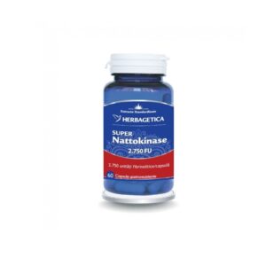 Super Nattokinase 2750 FU, 60 Capsule, Herbagetica