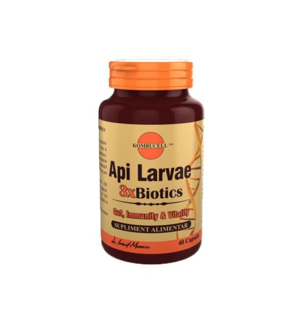 Supliment Alimentar Api Larvae 3xBiotics, 40 Capsule, Pro Natura
