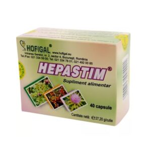 Supliment Alimentar pentru Ficat Hepastim, 40 Capsule, Hofigal
