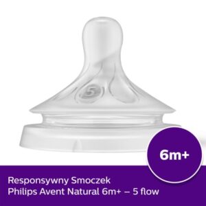 Tetina din Silicon Natural Response 6+ Luni, Philips Avent