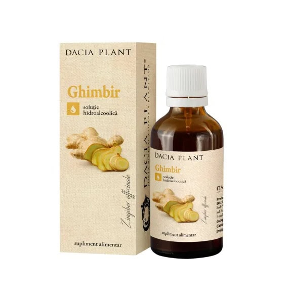 Tinctura de Ghimbir, 50 ml, Dacia Plant