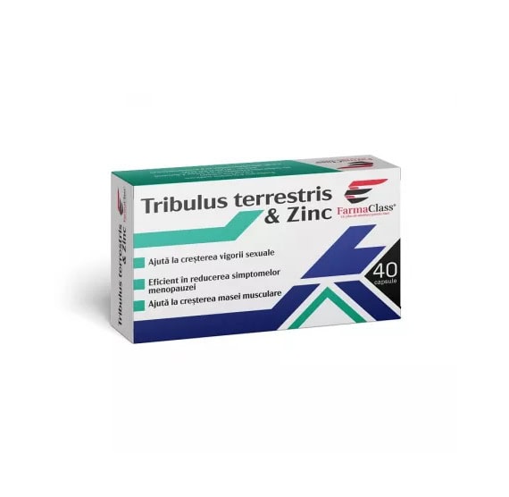 Tribulus Terrestris Zinc, 40 Capsule, FarmaClass