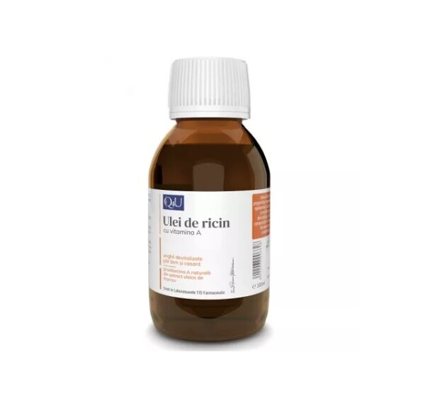 Ulei de Ricin cu Vitamina A Q4U, 100 ml, Tis Farmaceutic
