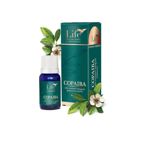 Ulei Esential Integral de Copaiba, 10 ml, Bionovativ