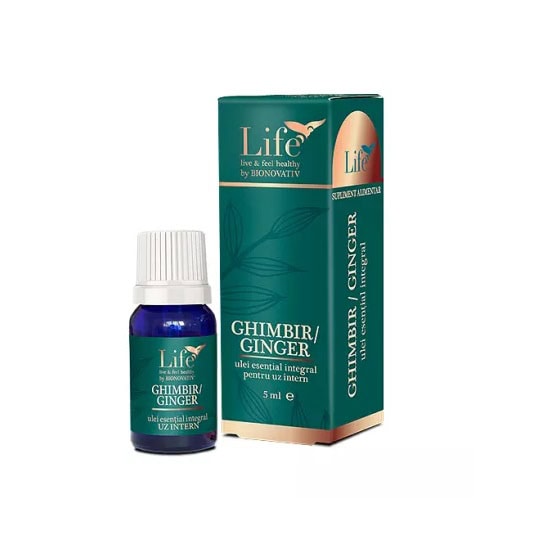 Ulei Esential Integral de Ghimbir, 5 ml, Bionovativ