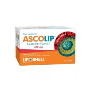 Vitamina C Lipozomala cu Aroma de Cirese, 500 mg, 30 Plicuri, Liposhell
