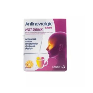 Antinevralgic Sinus Hot Drink, 650 mg/10 mg, 12 Plicuri, Sanofi