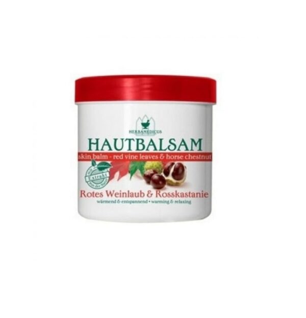 Balsam cu Extract de Fruze Rosii de Vita de Vie si Castane Salbatice, 250 ml, Herbamedicus
