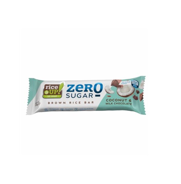 Baton din Orez Brun Fără Zahăr, Cocos si Ciocolata cu Lapte, 18 g, RiceUP!
