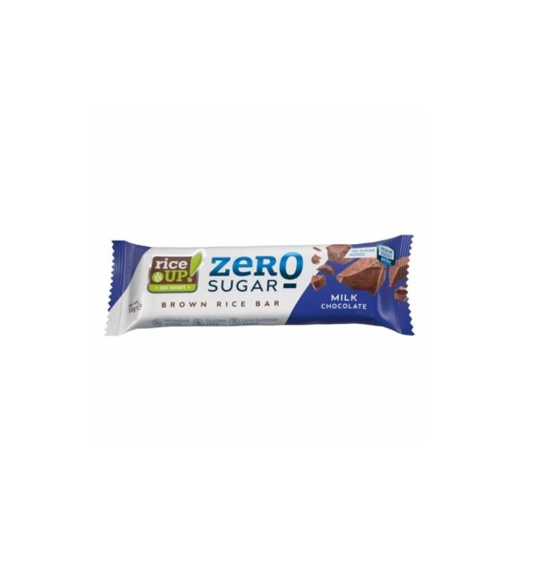 Baton din Orez Brun Fără Zahăr, cu Ciocolată cu Lapte, 18 g, RiceUP!