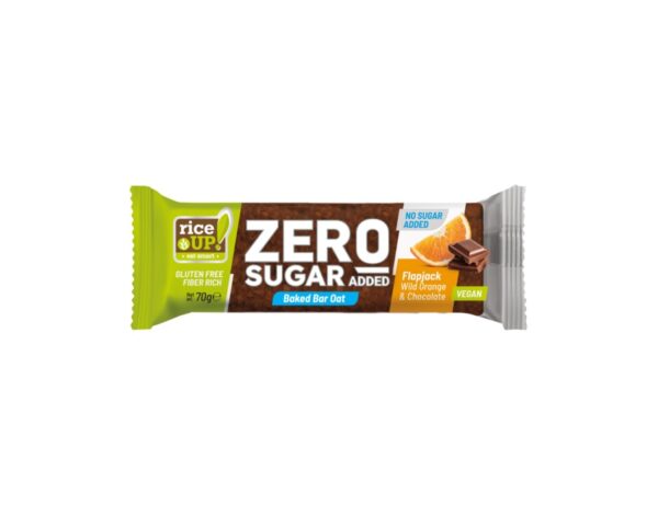 Baton din Ovăz fără Zahăr si Gluten, cu Portocală Sălbatică și Ciocolată, 70g, RiceUP!
