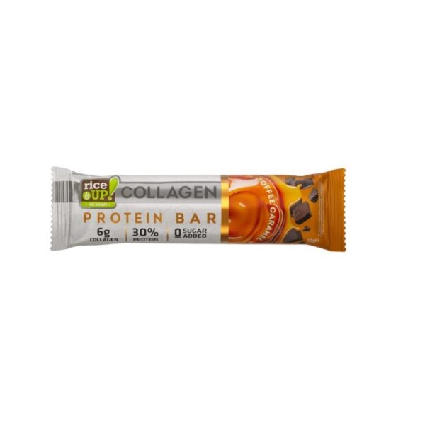 Baton Proteic + Colagen, Gust de Caramel, 50g, RiceUP!