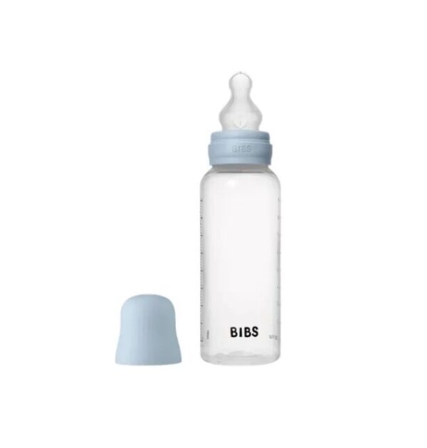 biberon-anticolici-cu-tetina-de-silicon-270-ml-baby-blue-2-luni-bibs-O39461-farmacia-morpheus Biberon Anticolici cu Tetina de Silicon, 270 ml, Baby Blue, 2 Luni+, BIBS