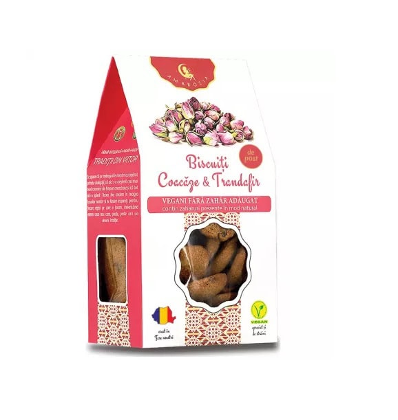 Biscuiti cu Coacaze si Trandafir, 130 g, Hiper Ambrozia
