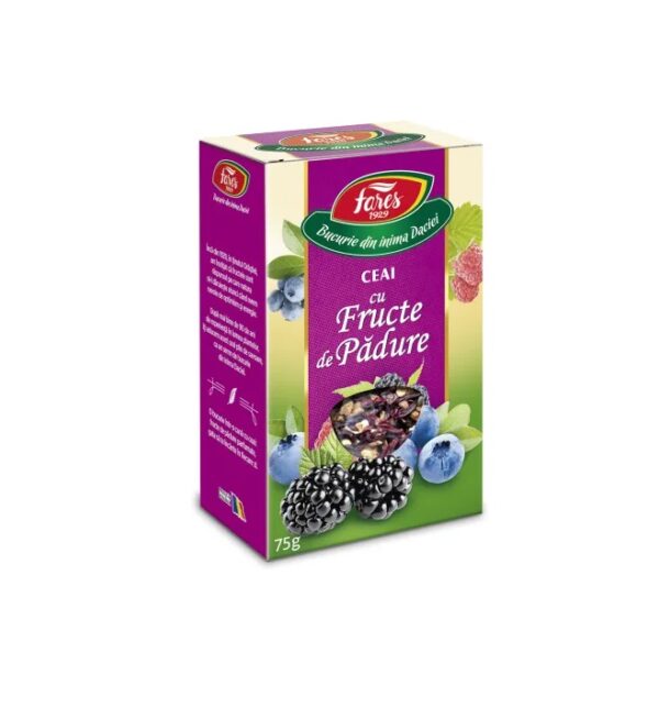 Ceai Aromat cu Fructe de Padure, 75 g, Fares