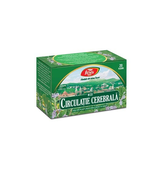 Ceai Circulatie Cerebrala N131, 20 Plicuri, Fares