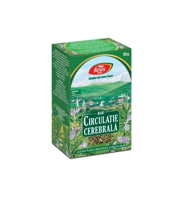 Ceai Circulatie Cerebrala, N141, 50 g, Fares