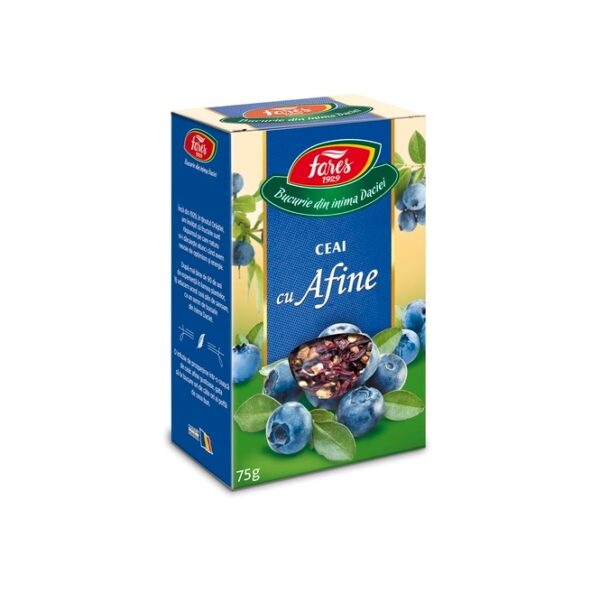 Ceai cu Afine Aromfruct, 75 g, Fares